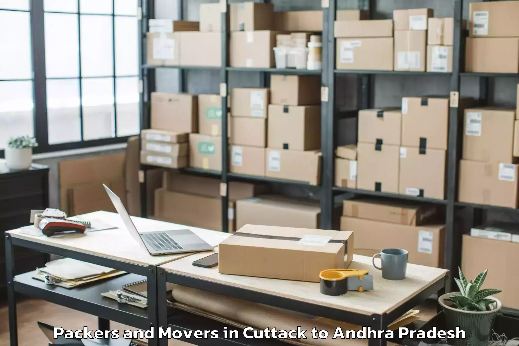 Reliable Cuttack to Giddalur Packers And Movers